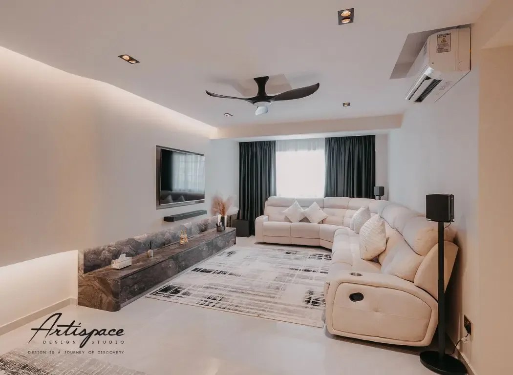 Bedroom interior design project in Singapore by ArtiSpace Design Studio