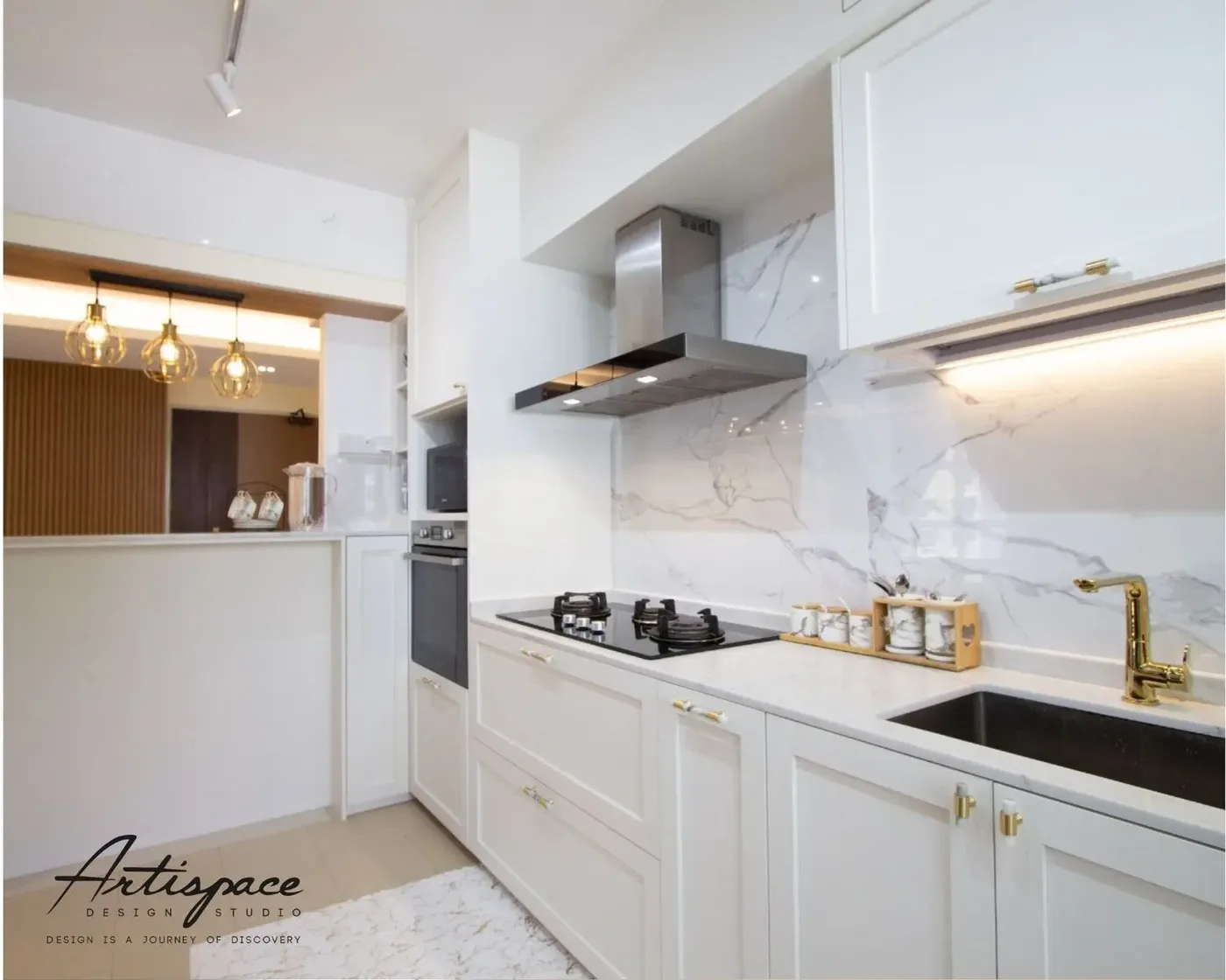 Kitchen interior design project in Singapore by ArtiSpace Design Studio