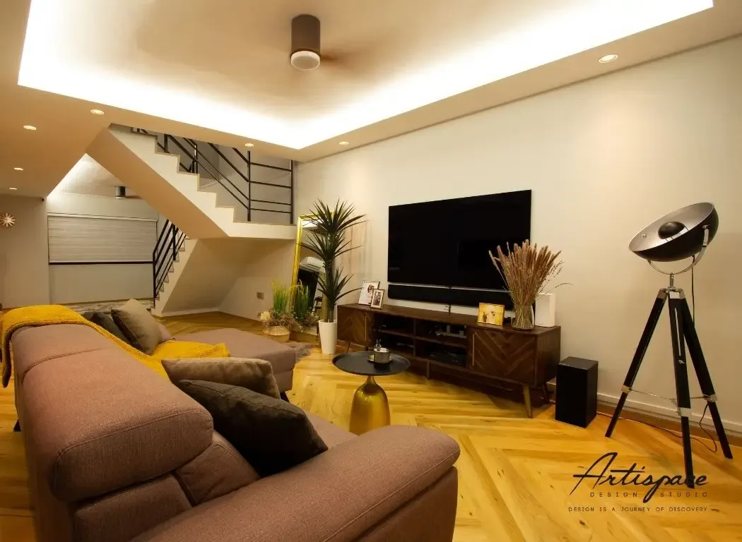 Living interior design project in Singapore by ArtiSpace Design Studio