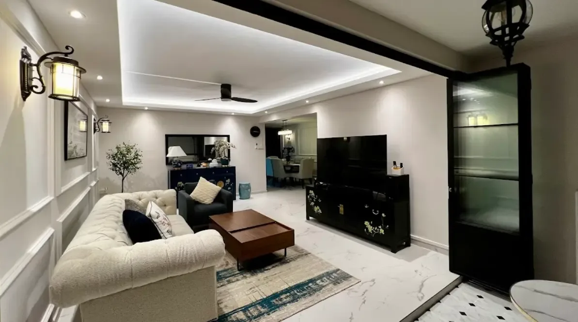 Living interior design project in Singapore by ArtiSpace Design Studio