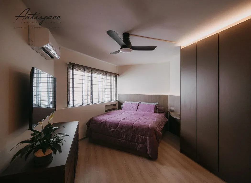 Bedroom interior design project in Singapore by ArtiSpace Design Studio