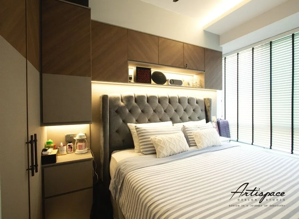 Bedroom interior design project in Singapore by ArtiSpace Design Studio