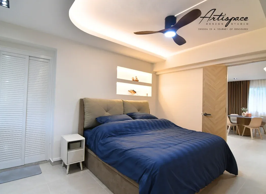 Bedroom interior design project in Singapore by ArtiSpace Design Studio
