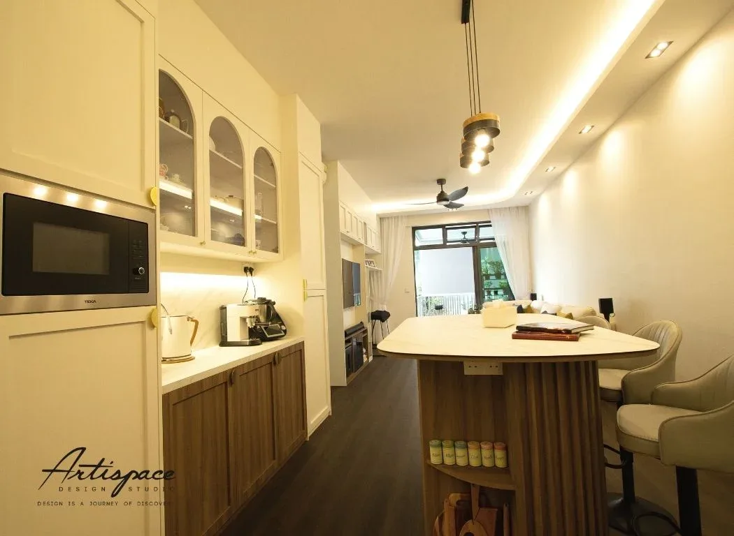 Kitchen interior design project in Singapore by ArtiSpace Design Studio
