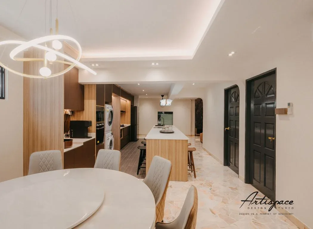 Kitchen interior design project in Singapore by ArtiSpace Design Studio