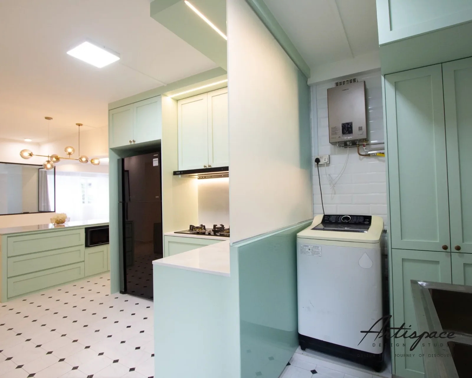 Kitchen interior design project in Singapore by ArtiSpace Design Studio