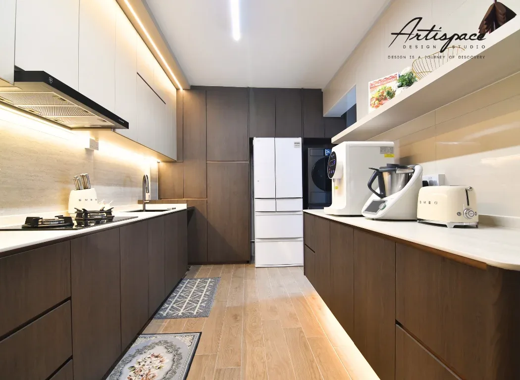 Kitchen interior design project in Singapore by ArtiSpace Design Studio