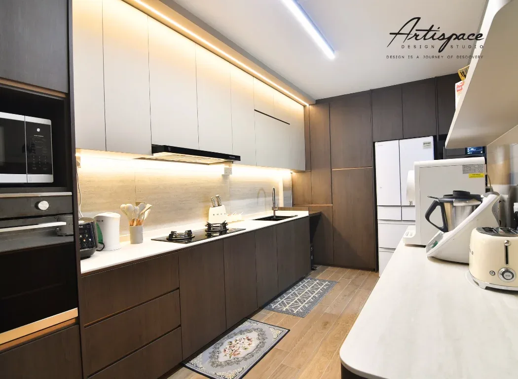 Kitchen interior design project in Singapore by ArtiSpace Design Studio